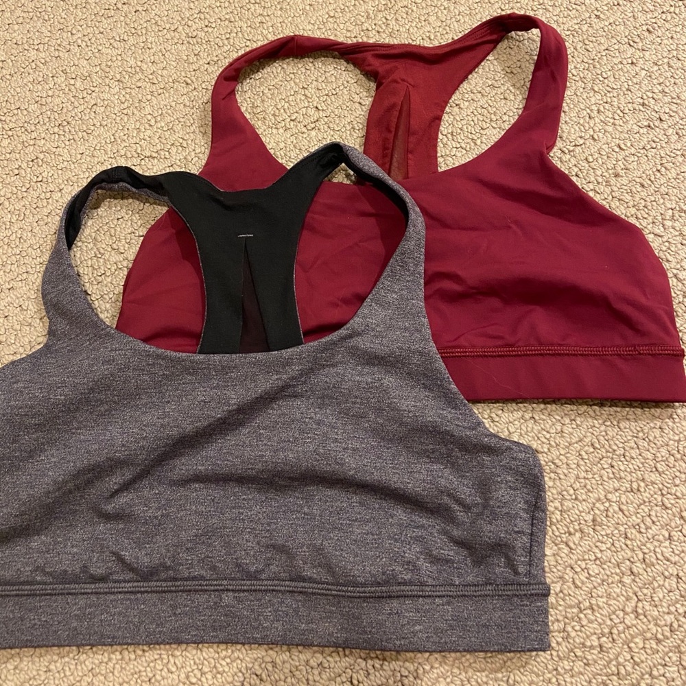 Black & Red Lululemon sports bras